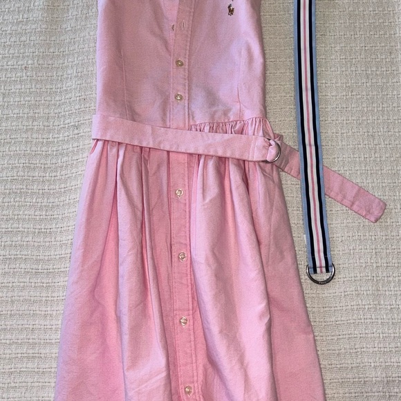 Polo Cotton Oxford sleeveless Dress size (12) Girls - Picture 7 of 7